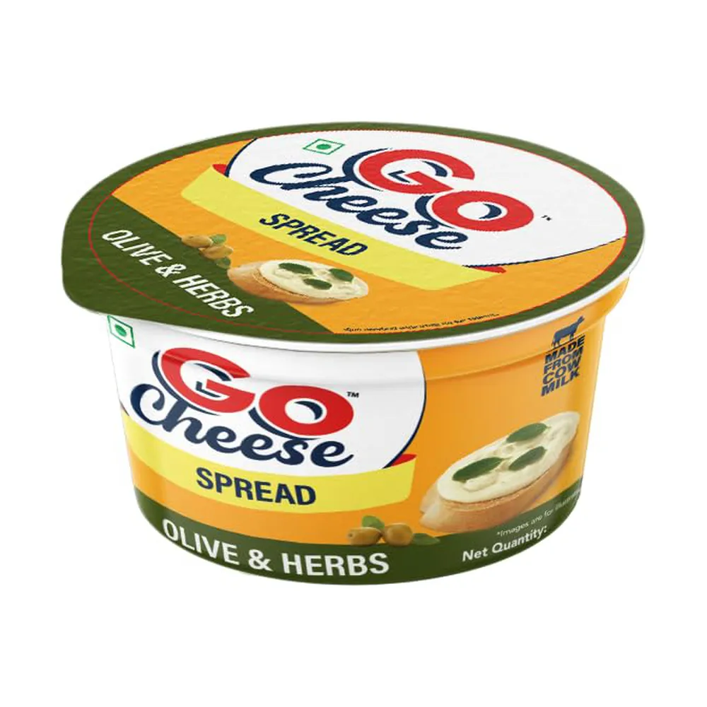 Go Cheese Spread Olive & Herbs 200 Gm
