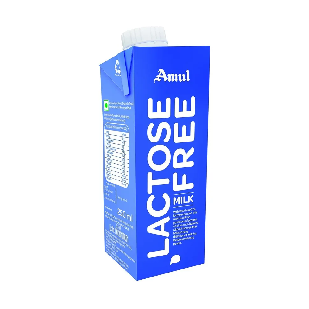 Amul Lactose Free Milk 250 Ml