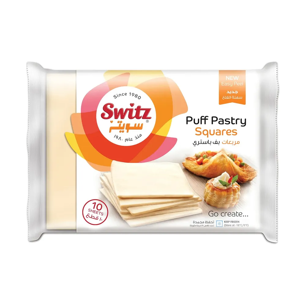 Switz Puff Pastry Squares, 4Oog