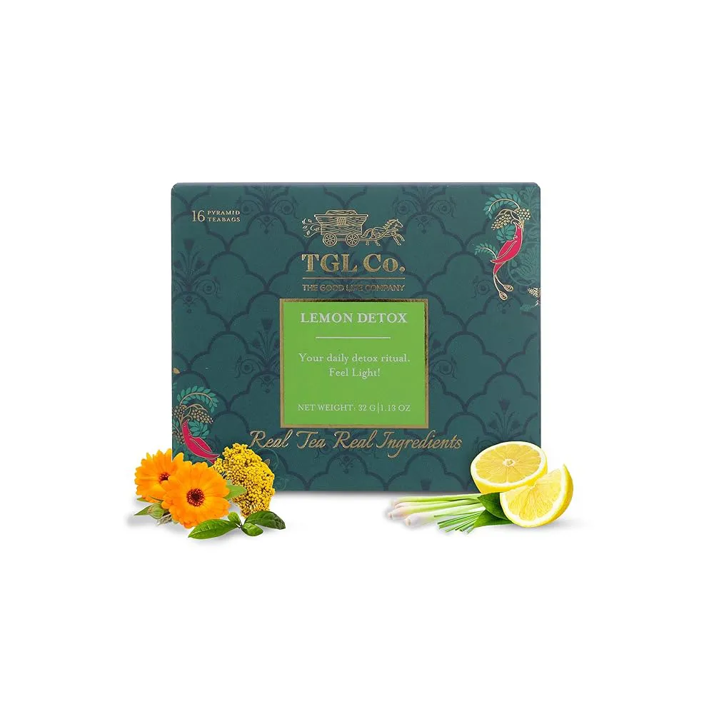 Tgl Co. Lemon Detox Retail Teabag Box