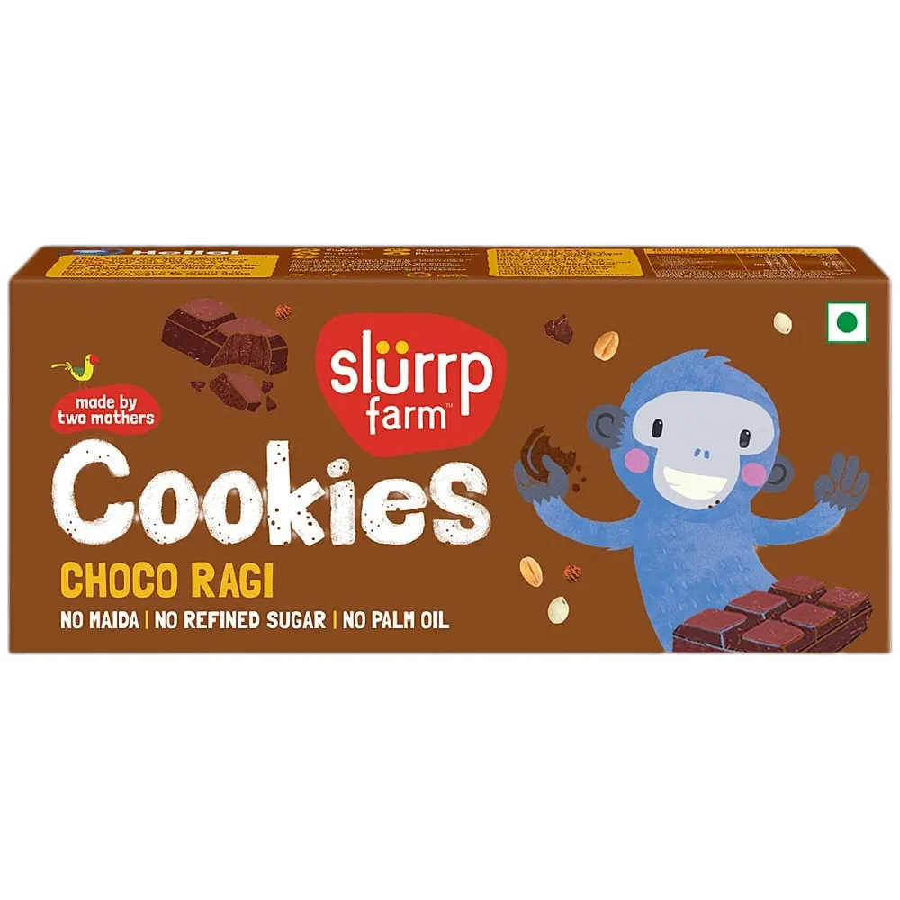 Slurrp Farm Ragi & Chocolate Cookies 75G