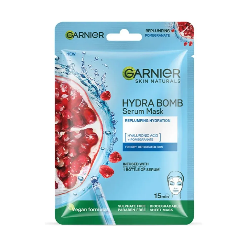 Garnier Hydra Bomb Pomegranate Mask -Blue
