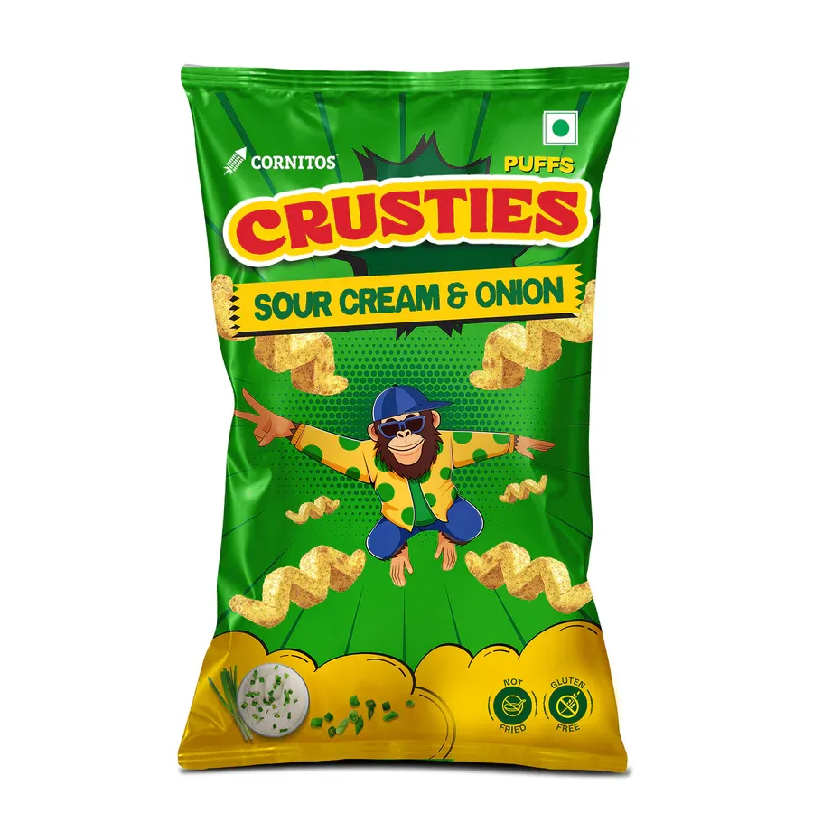 Cornitos Crusties Puffs Sour Cream and Onion Flavour 66g