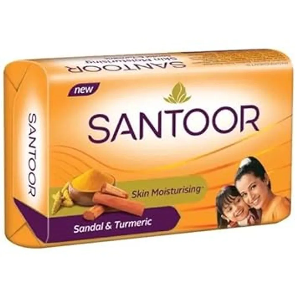 Santoor Sandal&Turmeric Orange Soap