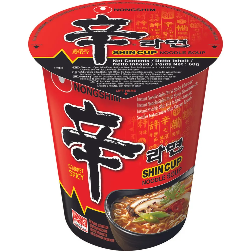 Nongshim Shin Cup Noodle Soup 68 Gm