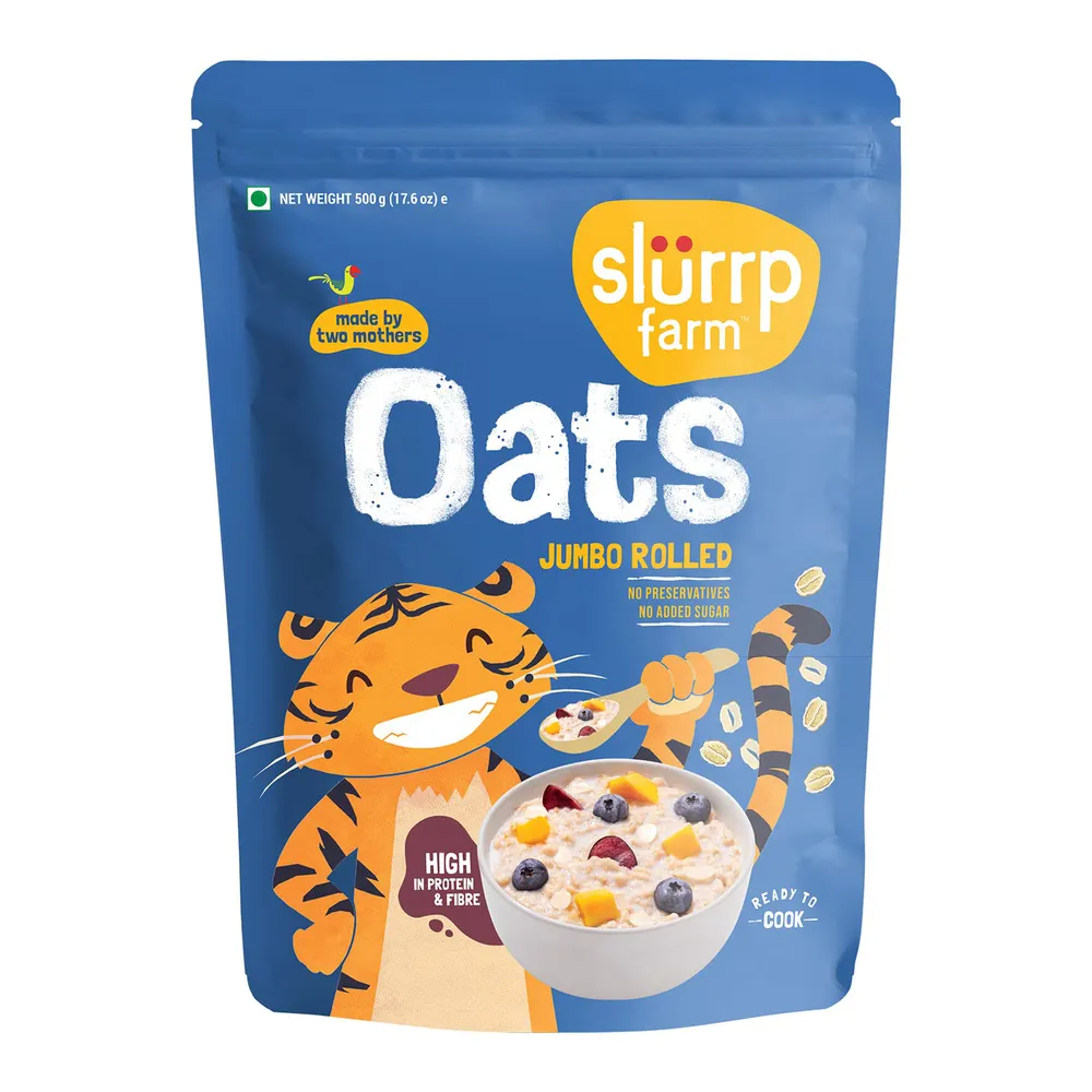 Slurrp Farm Jumbo Rolled Oats 500G