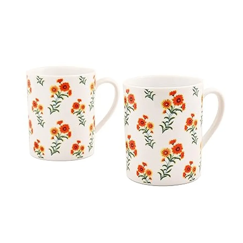 Hitkari Summer Garden Mugs Set Of 2