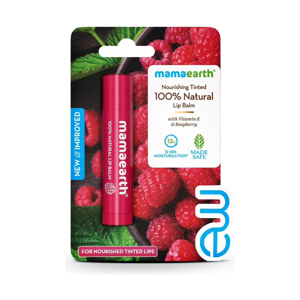 Mamaearth100%Natrl Lipbm Vite&Rasbry 4G