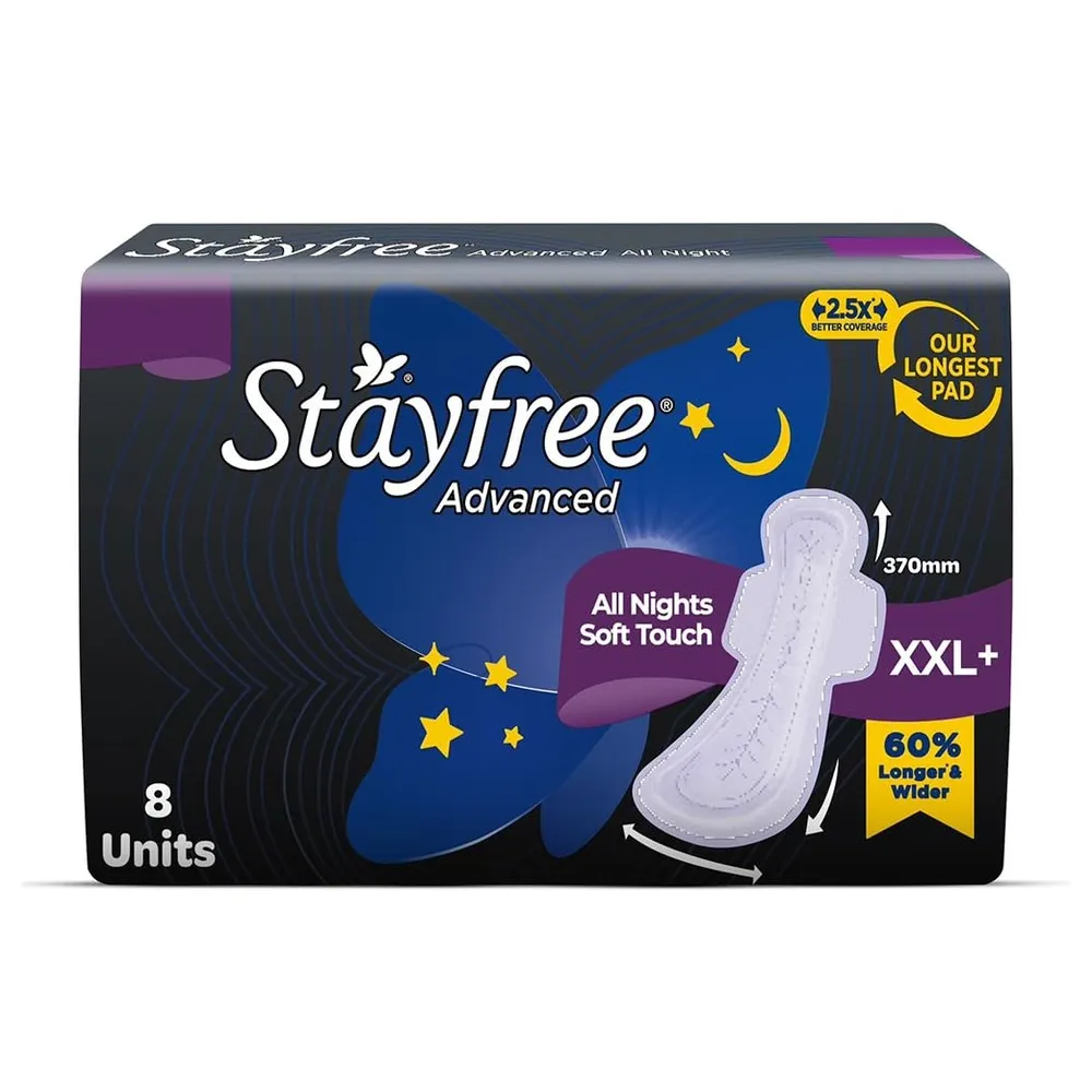 Stayfree Advanced All Nights Xxl+ 8S