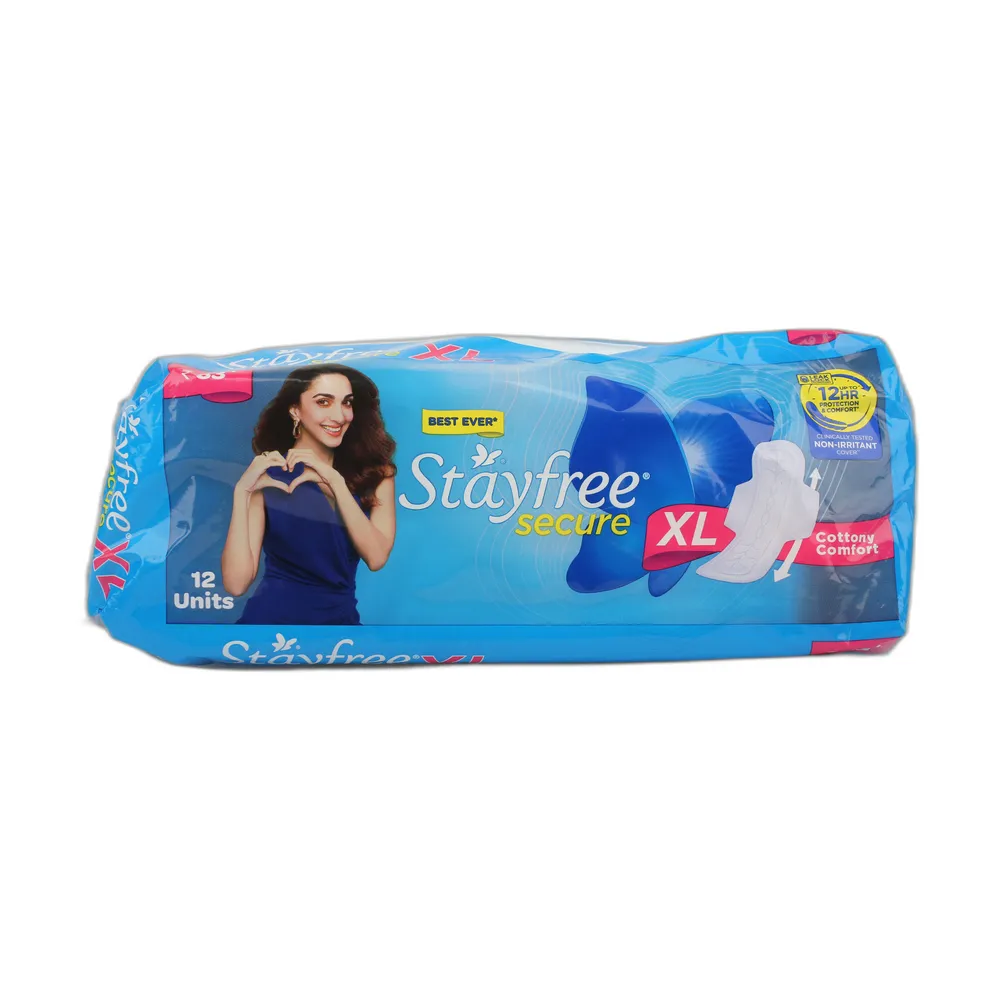 Stayfree Secure Cottony Extra Large 12S