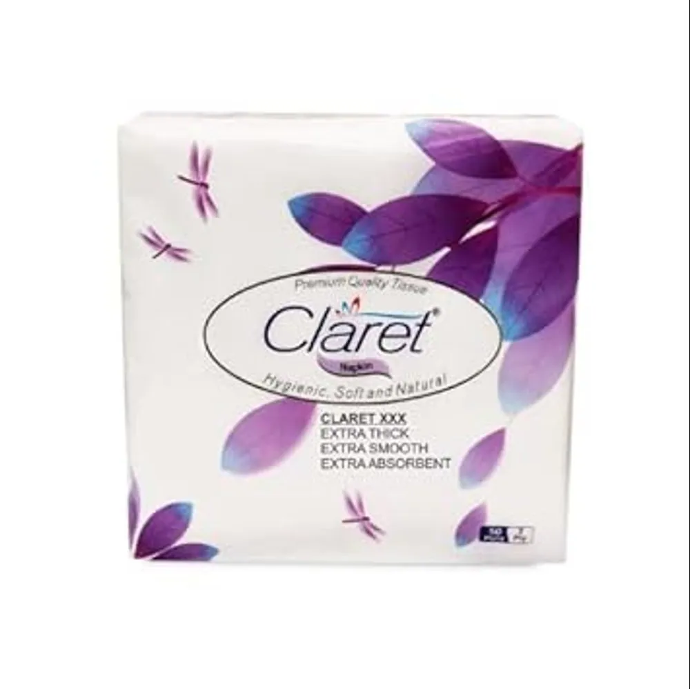 Claret Soft Napkin 33X33Cm Plain 2Ply
