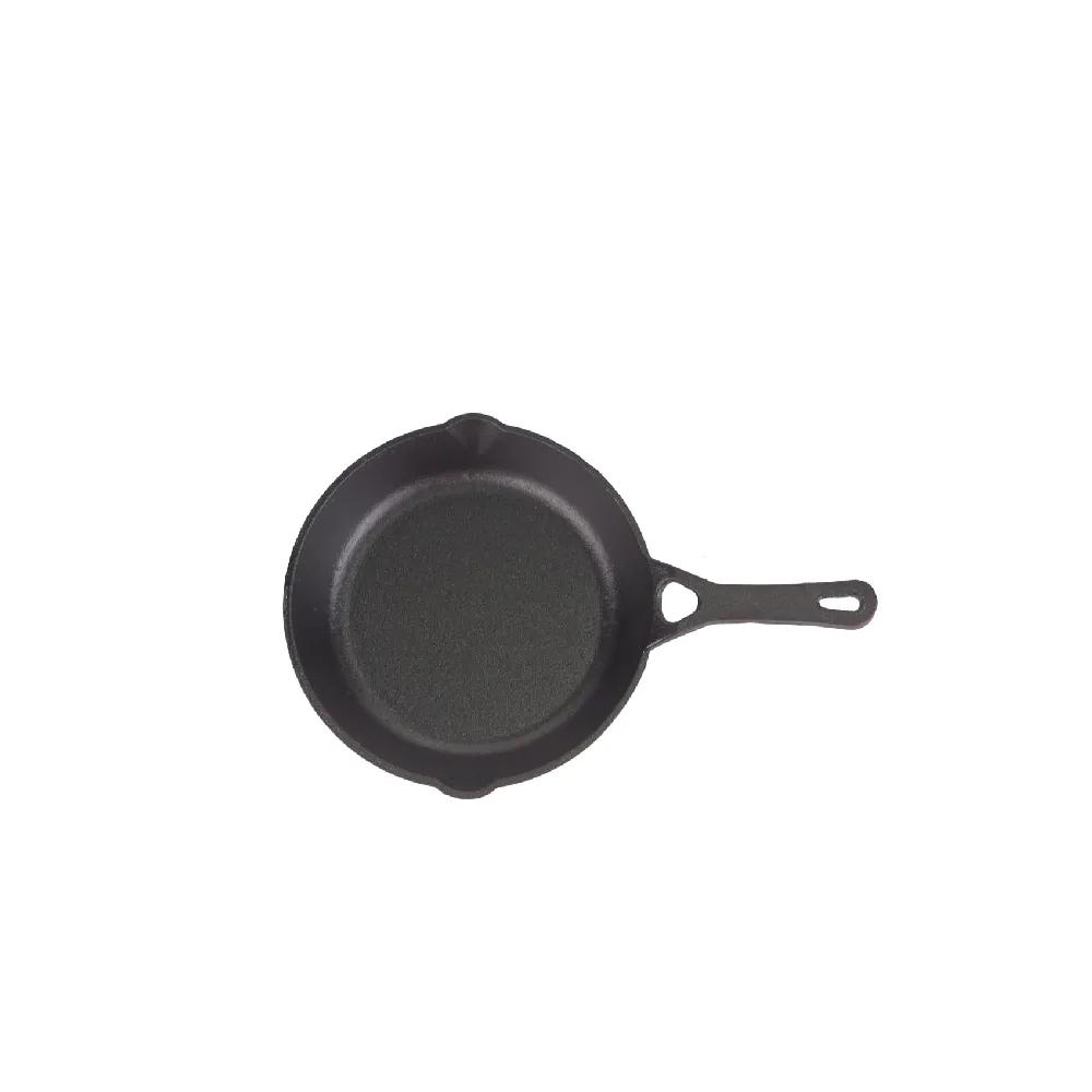 The Indus Valley Preseasoned Cast Iron Mini Tadka Fry Pan, Omelette Pan/Small Skillet | Very Small, 15.2cm/6inch, 0.42Ltr, 1.1kg | Induction Friendly | 100% Pure & Toxin Free, No Chemical Coating