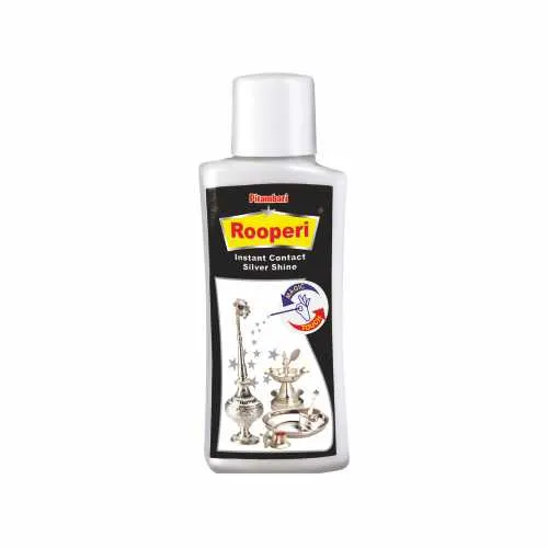 Pitambari Rooperi Silver Shine, Instant Cleaner 50ml | Effective on Pooja Diyas, Silver Vessels & Antique Pieces
