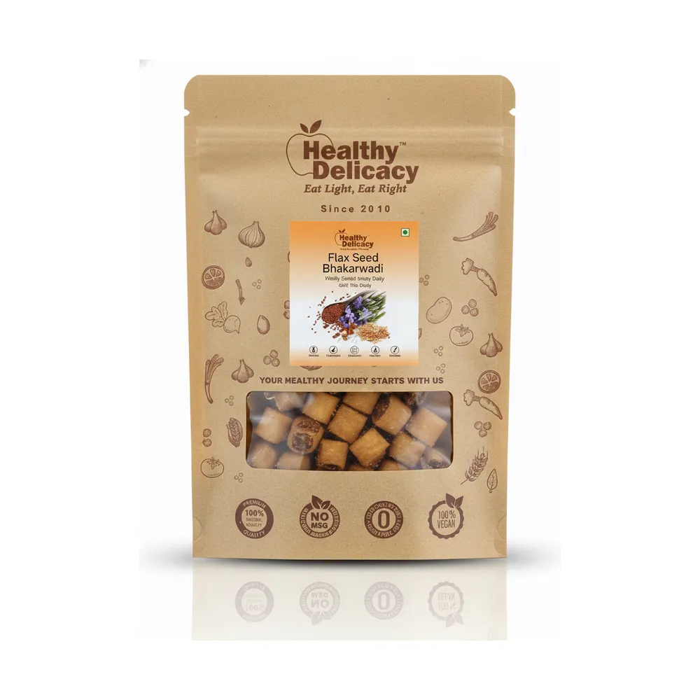 Healthy Delicacy Flaxseed Bhakarwad 340G