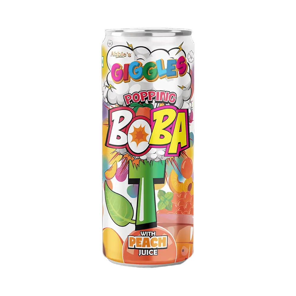 GIGGLES POPPING BOBA WITH PEACH 320ML