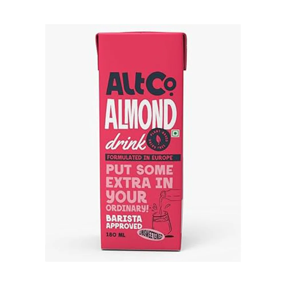 ALT CO ALMOND MILK  UNSWEETENED 180ML