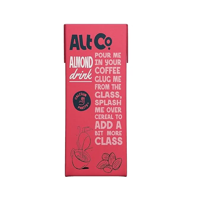 ALT CO ALMOND MILK  UNSWEETENED 180ML