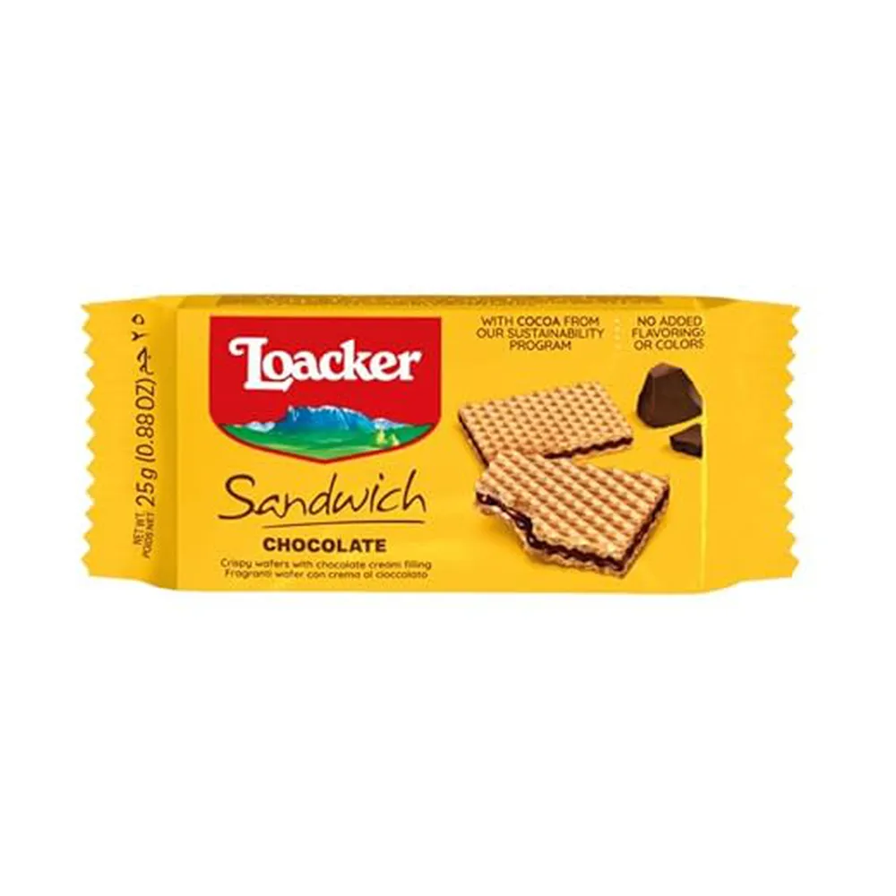 LOACKER SANDWICH CHOCOLATE 25G