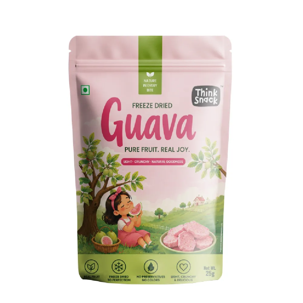 THINK SNACK FREEZE-DRIED PINK GUAVA 25G