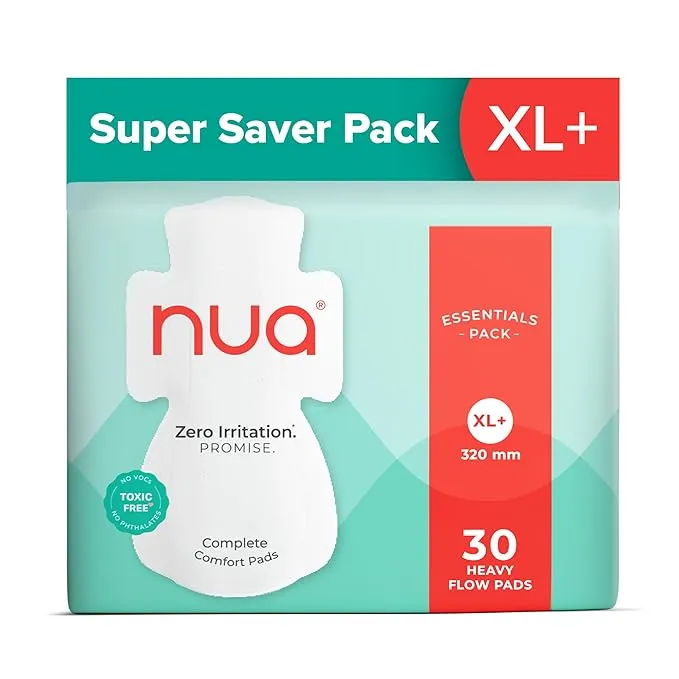 Nua Super Saver Pack Heavy Flow 30's
