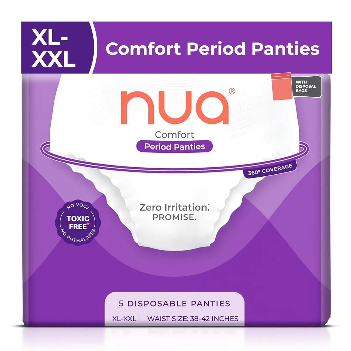 Nua Disposable Period Panty PK 5 XL-XXL