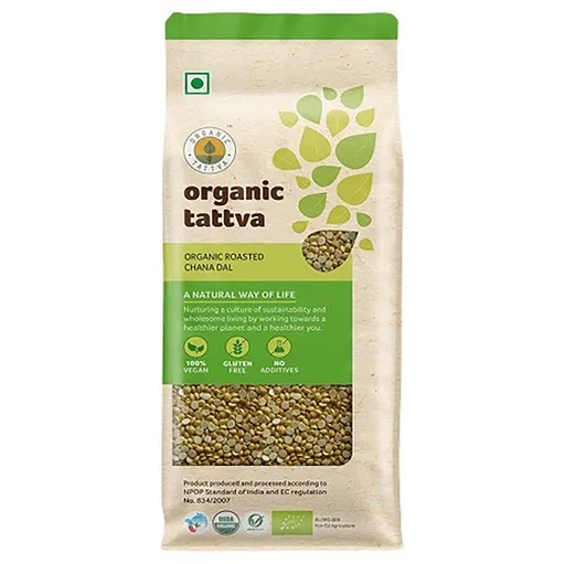 Organic Tattva Roasted Chana Dal 500 Gm