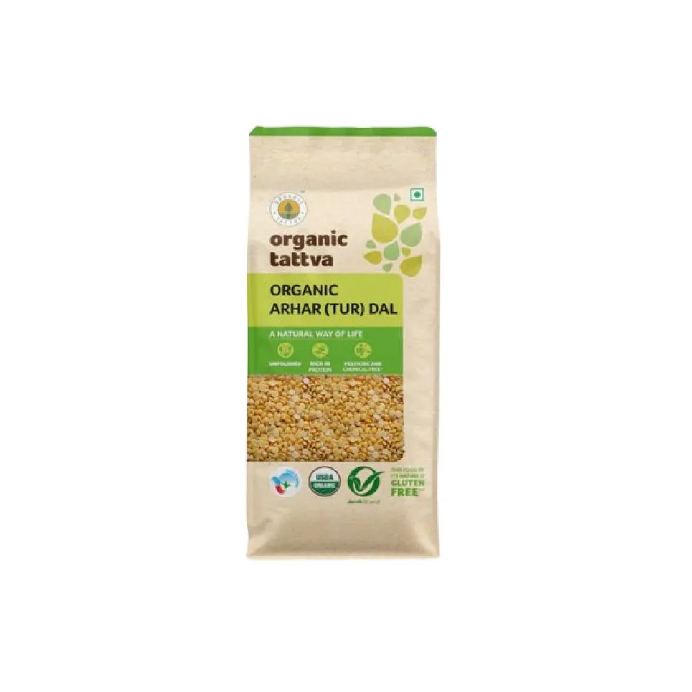 Organic Tattva Arhar (Tur) Dal 1Kg