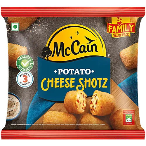 Mccain potato cheese shotz 400g