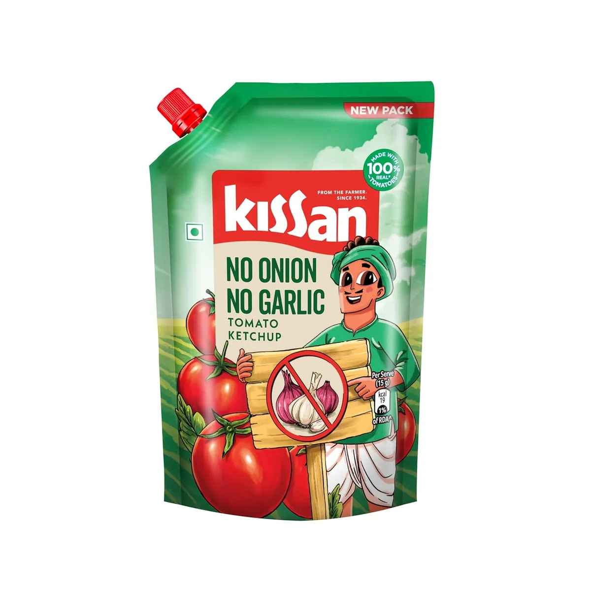 Kissan no onion no garlic refill 850g