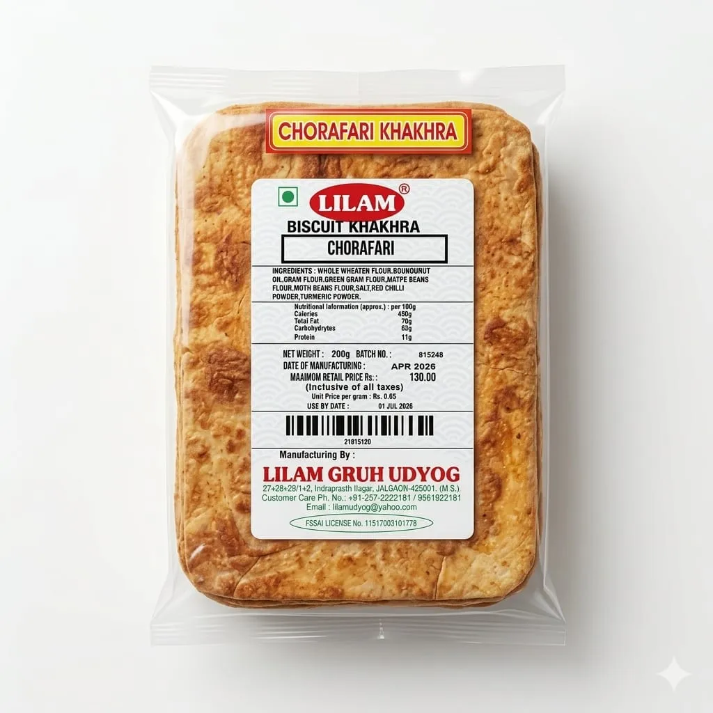 Lilam chorafari biscuit khakra 200g
