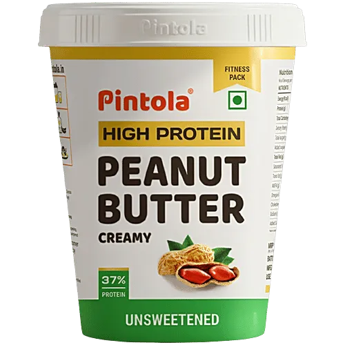 Pintola high protein peanut butter - creamy unsweetened 510g