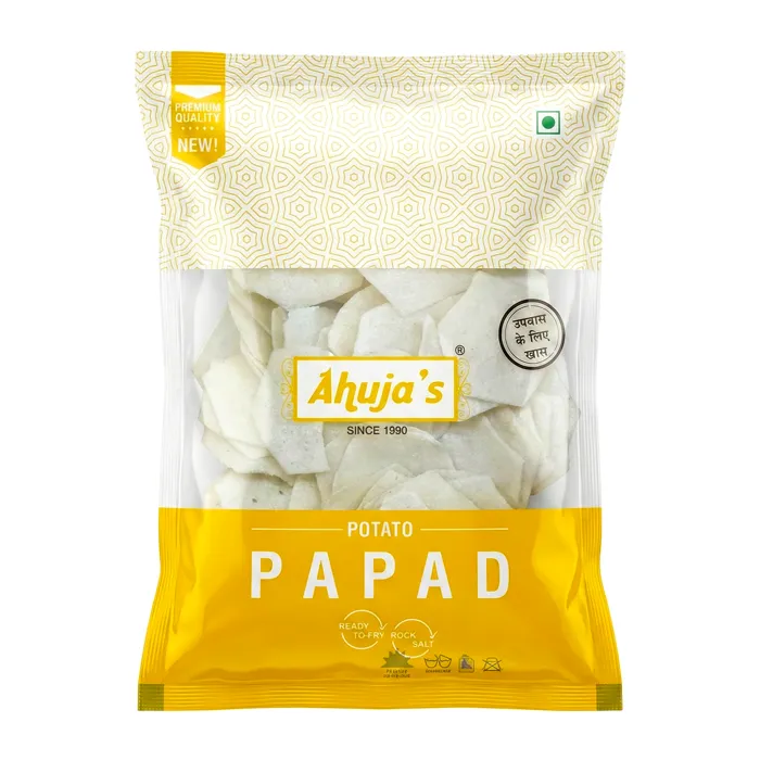 Ahujas potato plain papad 100g
