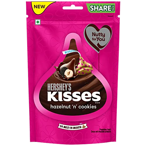 Hersheys kisses hazelnut n cookies 33.6g