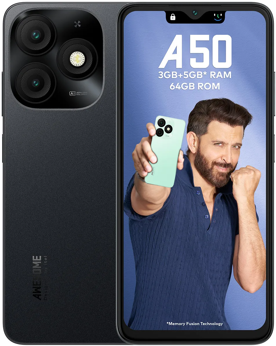 Itel A50 3/64GB (Misty Black) 