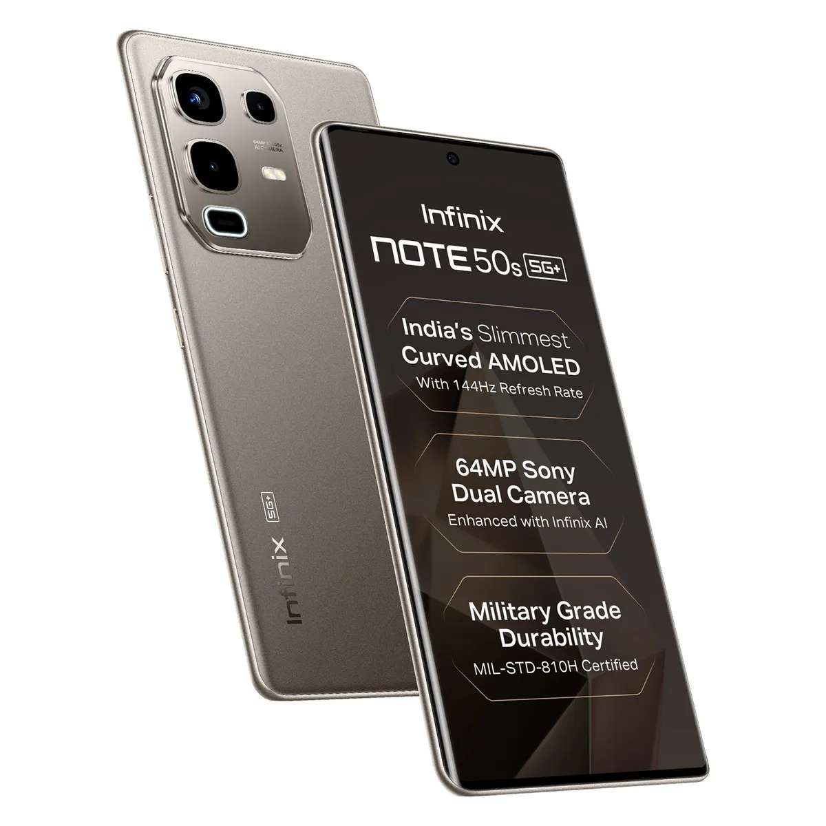 Infinix Note 50s (Titanium Grey, 8GB + 128 GB)