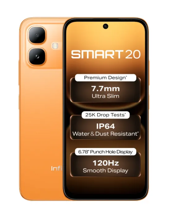 Infinix SMART 20 (Sunlik Orange, 64 GB) (4 GB RAM)