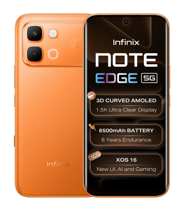 Infinix Note Edge 5G (Solar Orange, 128 GB) (6 GB RAM)