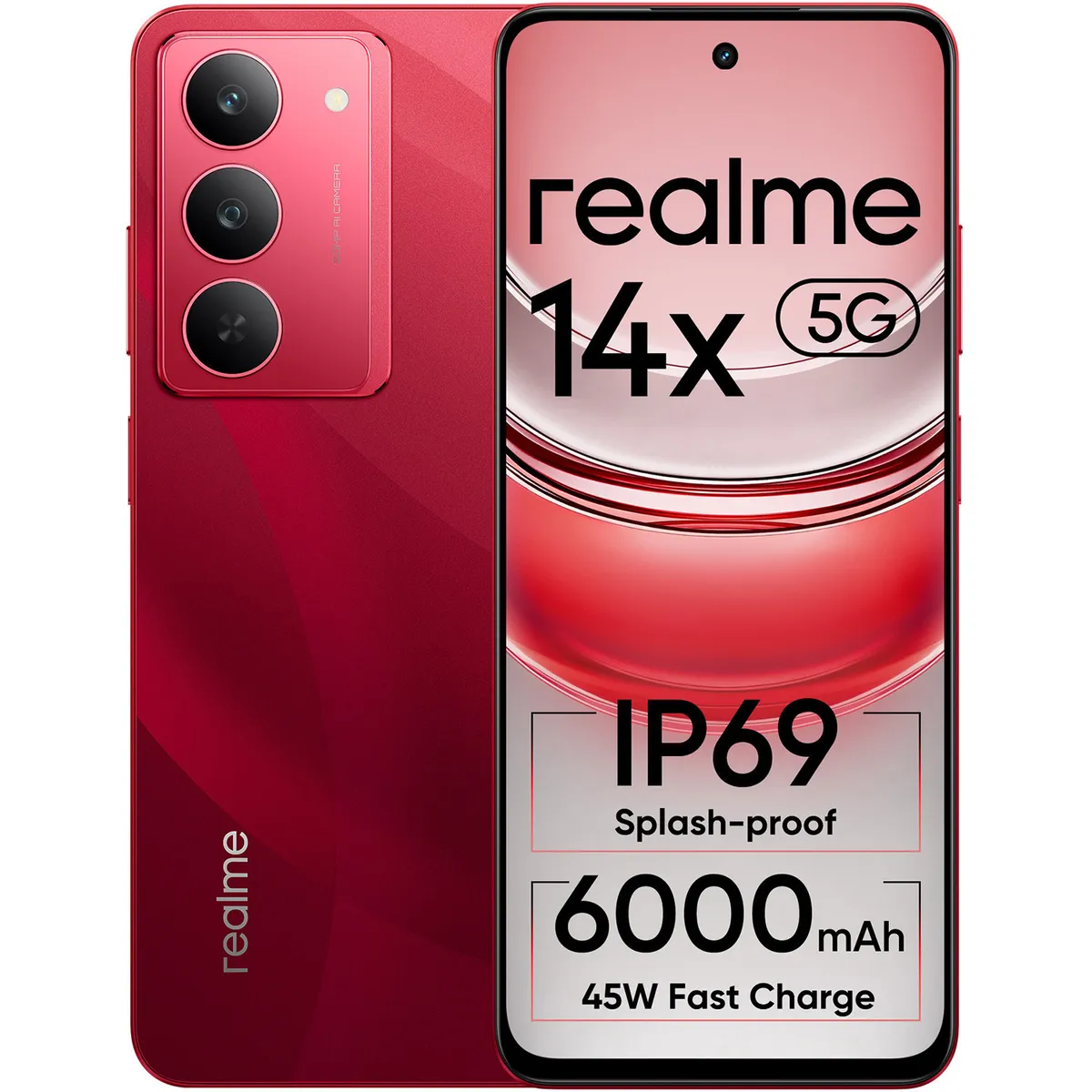 Realme 14X 5G (Jewel Red, 6 GB + 128 GB)
