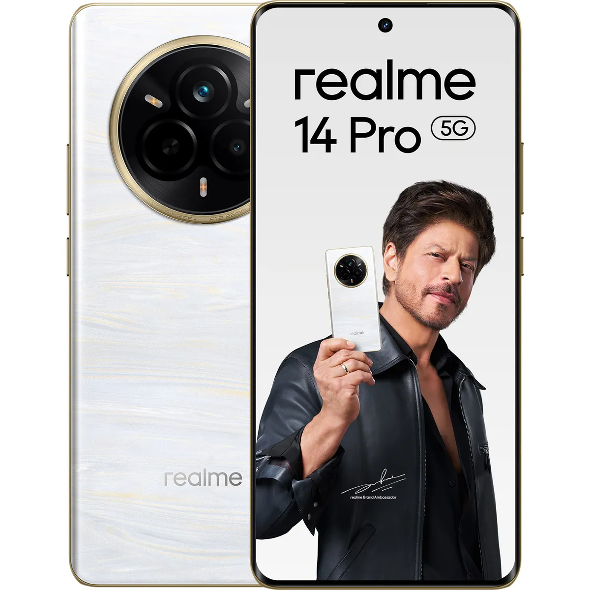 Realme 14 PRO 5G (Pearl White, 8 GB + 128 GB)  