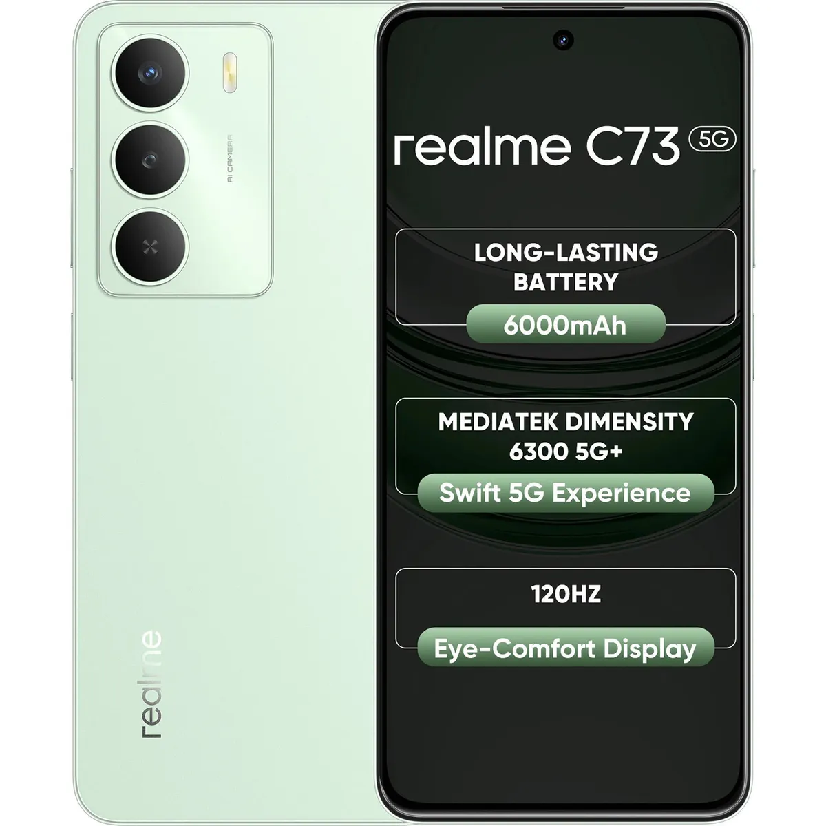 Realme C73 5G (Jade Green, 4 GB + 128 GB)  