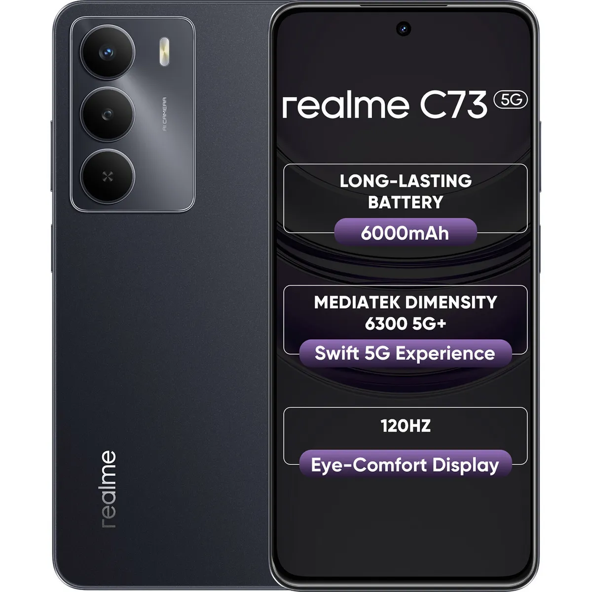 Realme C73 5G (Onyx Black, 4 GB + 64GB)