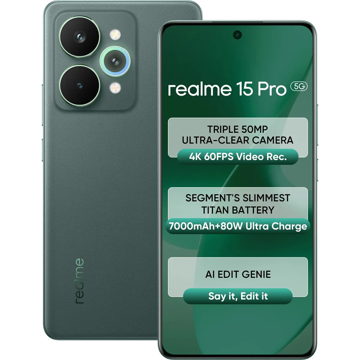 Realme 15 Pro 5G (Velvet Green, 12GB + 512GB)