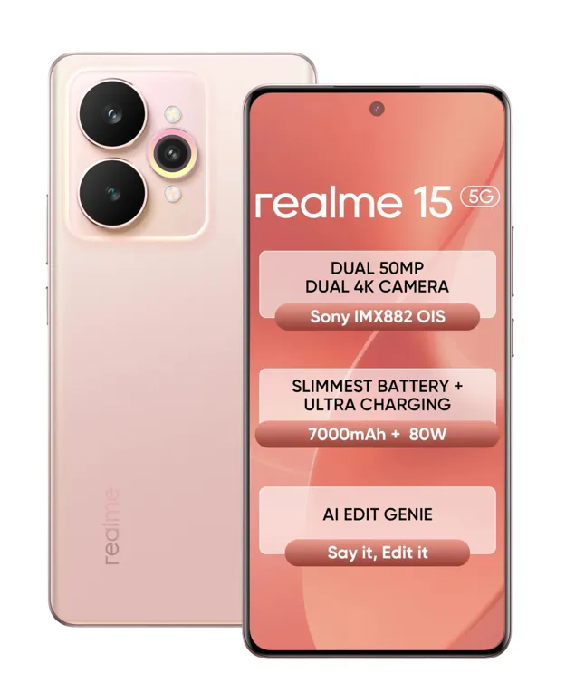 realme 15 5G (Silk Pink, 128 GB) (8 GB RAM)