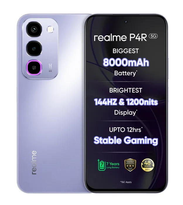 realme P4R 5G (Lavender Glare, 128 GB) (4 GB RAM)