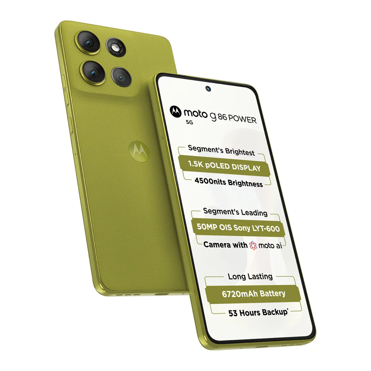 Motorola Moto G86 5G (Pantone Golden Cypress, 8GB + 128GB) 