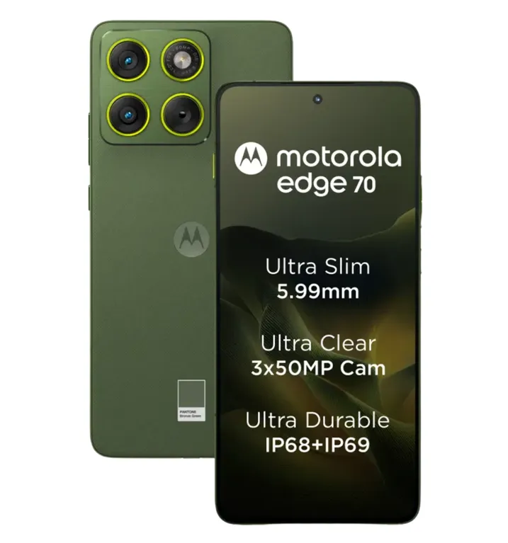 MOTOROLA Edge 70 5G  PANTONE Bronze Green (8/256GB)