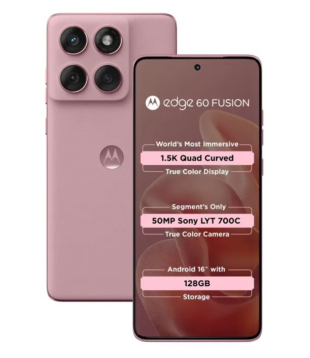 motorola Edge 60 Fusion 5G (PANTONE Zephyr, 128 GB) (8 GB RAM)