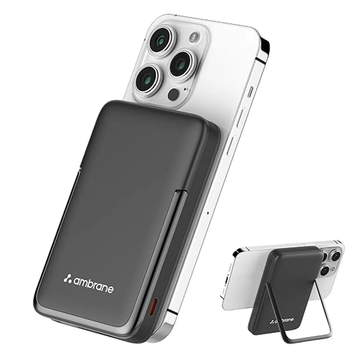 Ambrane Aerosync Magsafe Wireless Powerbank 10000mAh 22.5W (Black)