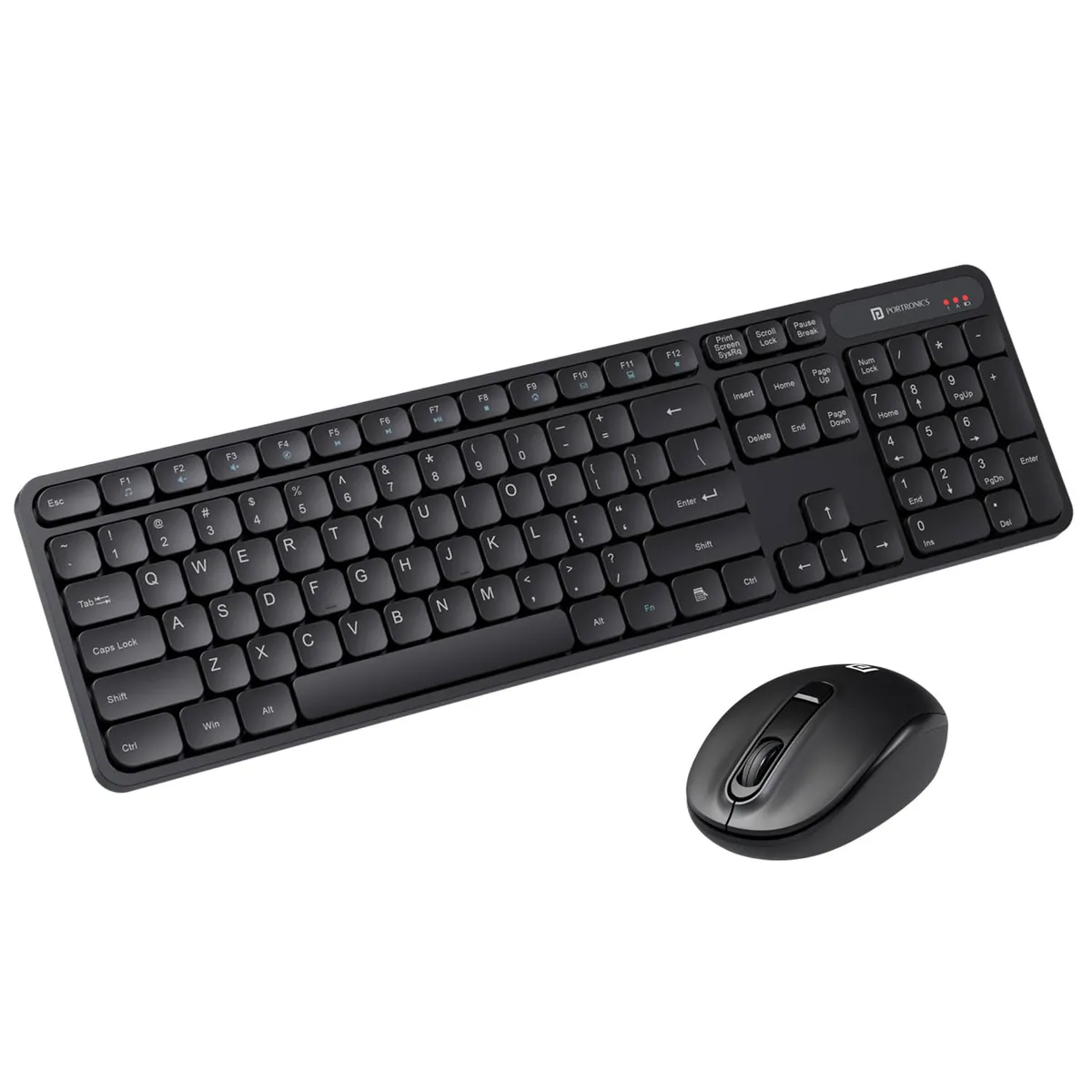 POR-2400 Key-8 Combo Wireless Keyboard & Mouse Black