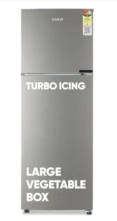 Candy CDD2652MS 240 L 2‑Star Moon Silver Refrigerator | Candy India